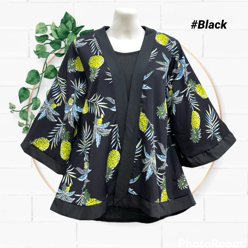 Women s Floral Printed KIMONO Cardigan Free Size Casual Printed KIMONO Outerwear Beachwear Shopee Malaysia