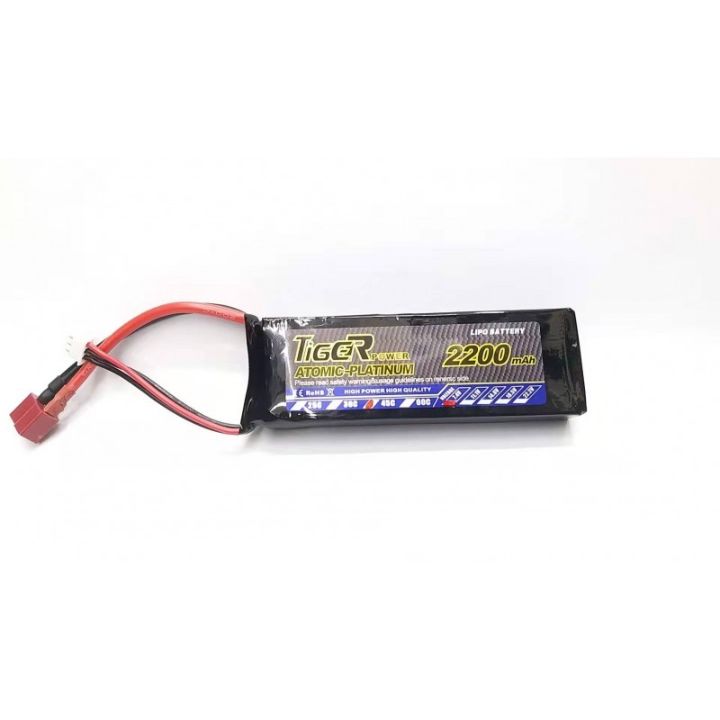 Batterie RC Drone 2S 7.4V 2200mAh 8C Lipo Pour Émetteur T6J T8FG 12FG - LiPo Polymère