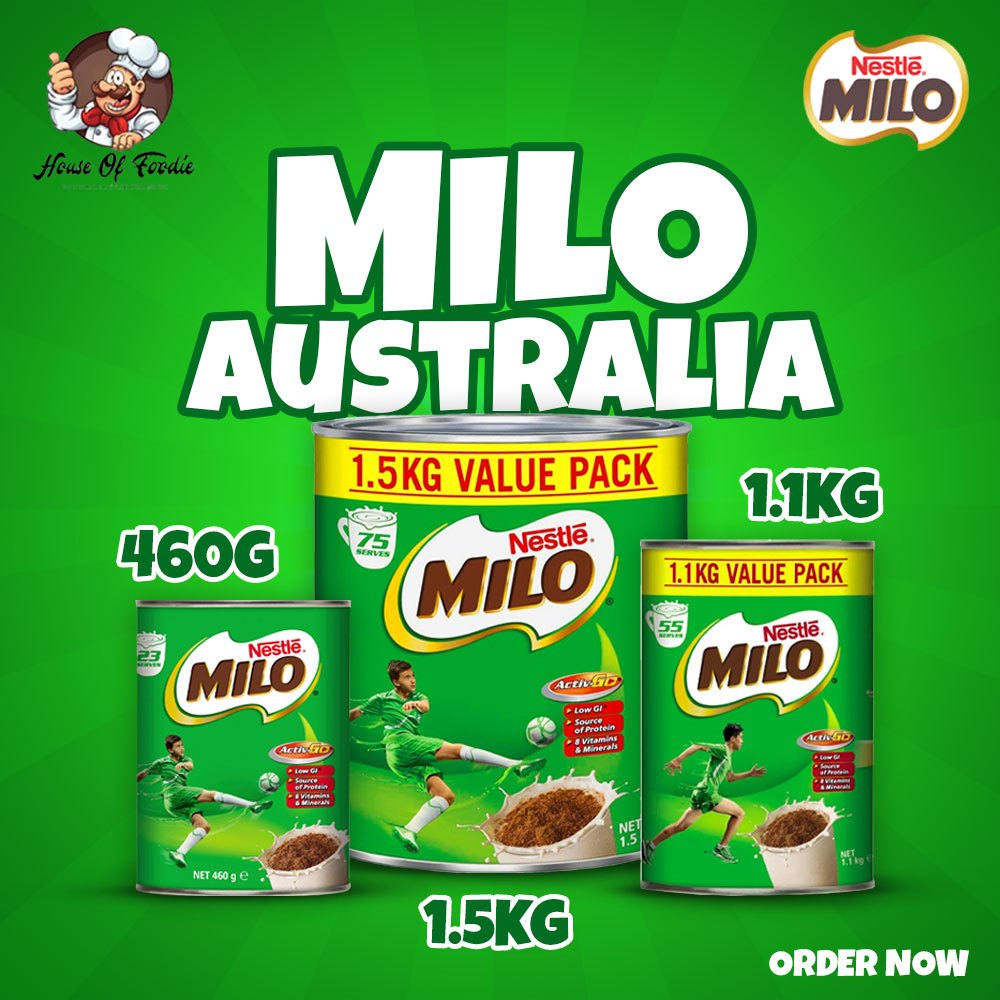 MILO (Australia Import) 1.1kg / 1.25kg / 1.5kg Tin - Original ...