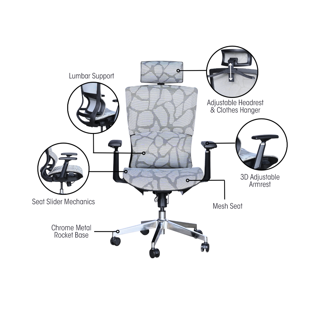 LT-NT71(HB)-S HIGH BACK CHAIR Ergo X | Shopee Malaysia