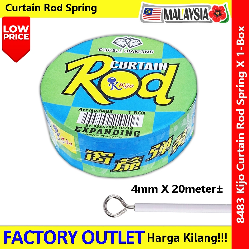 【20meter±】 Curtain Rod Expanding Spring Dawai Spring Langsir #Diamond # ...