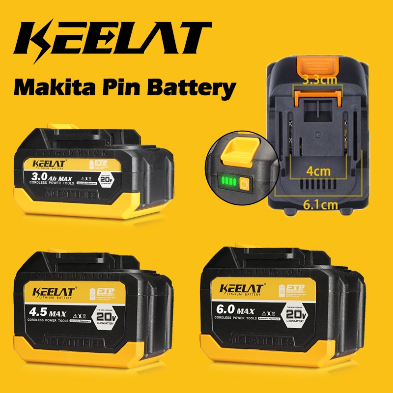 KEELAT 20V Makita Pin Lithium LiIon Battery Rechargeable For Impact