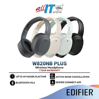Edifier W820NB / W820NB PLUS Active Noise Cancelling Bluetooth Headphone Hi-Res Audio Gaming Mode USB Audio