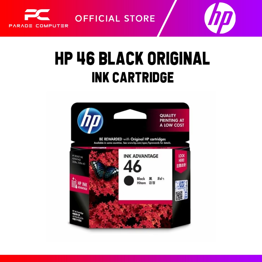 HP 46 BLACK / TRI-COLOR ORIGINAL INK ADVANTAGE CARTRIDGE | Shopee Malaysia