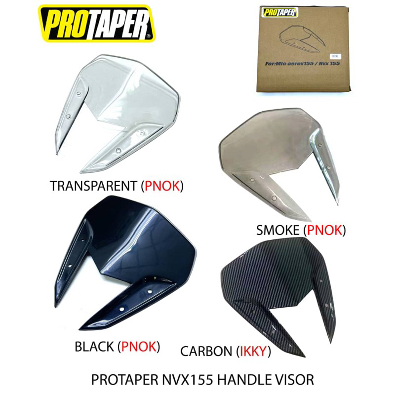 PROTAPER NVX AEROX NVX155 V1 V2 HANDLE VISOR CARBON SMOKE BLACK CLEAR ...