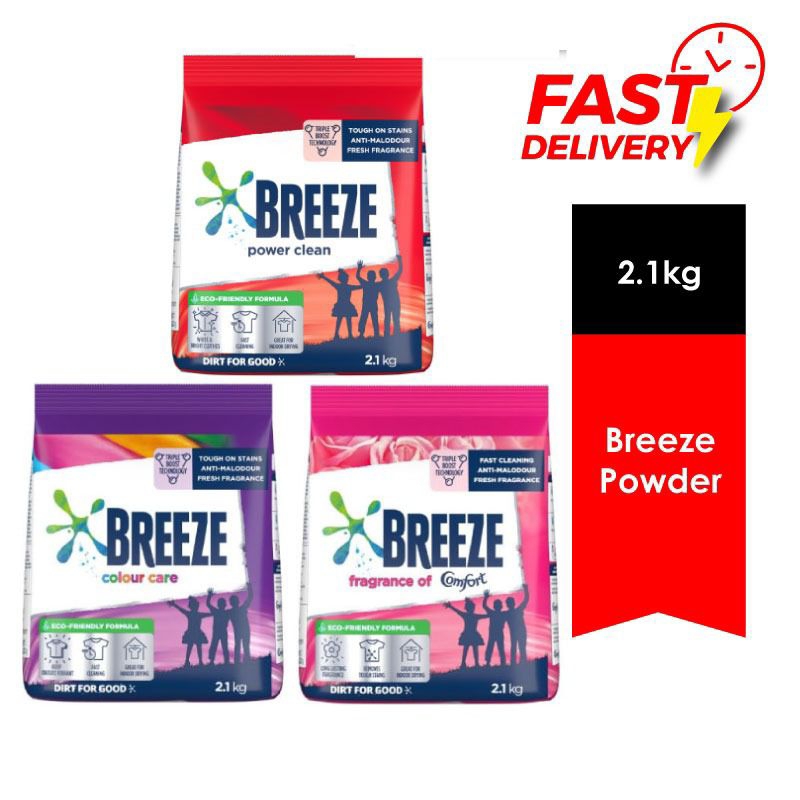 Breeze Clothe Powder Detergentcolor Carefragrance Of Comfortpower