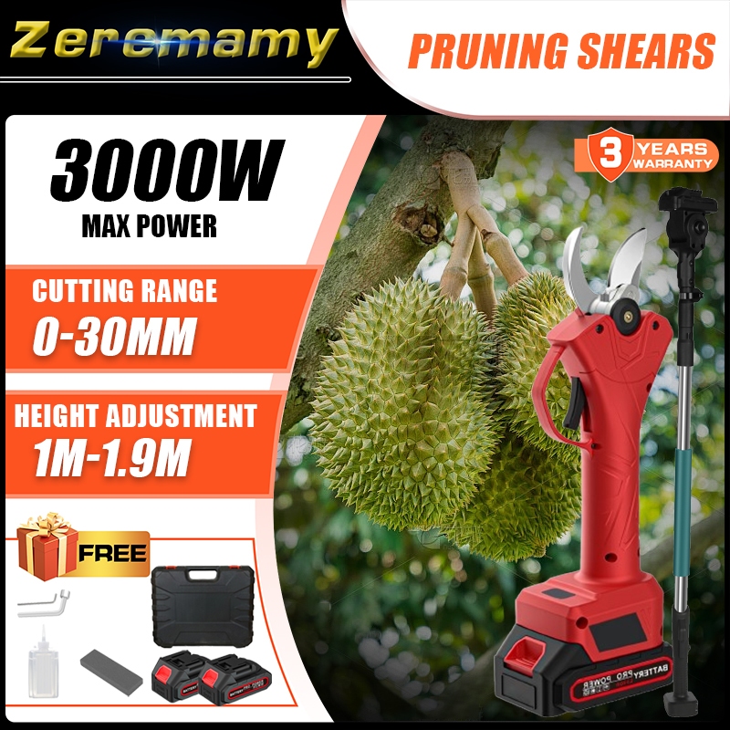 3 Years Warranty 3000W pruning shears/cordless electric pruning cutter ...