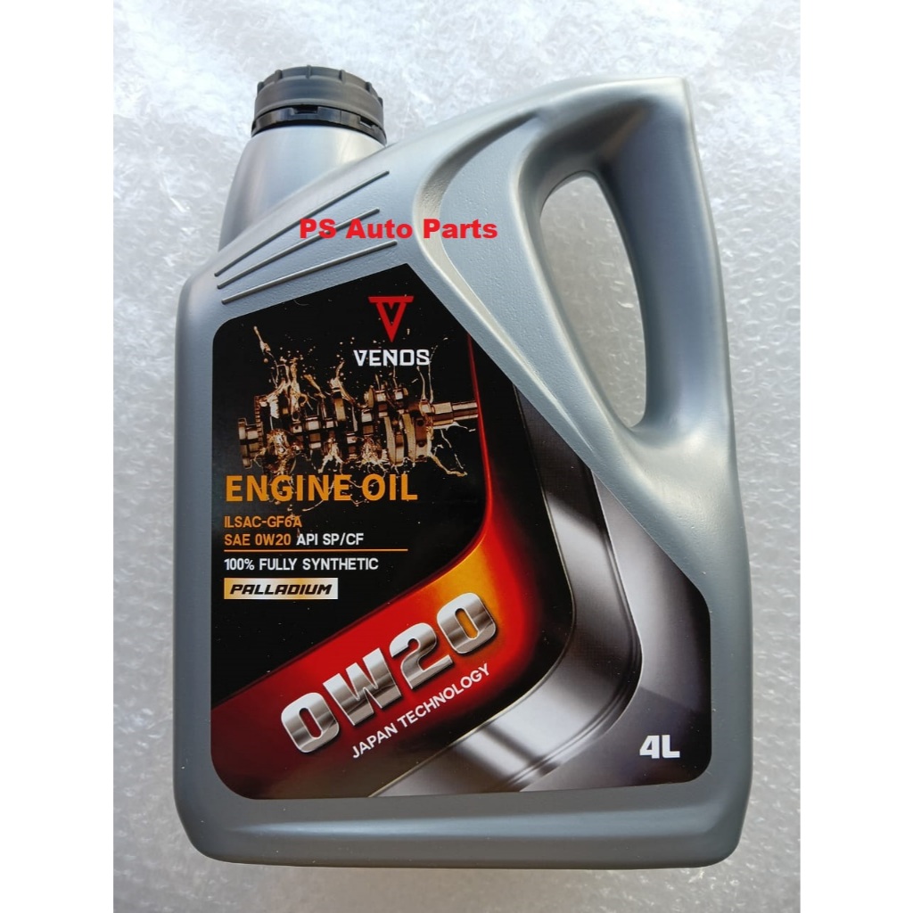 Minyak Hitam VENOS SYNTHETIC SAE 0W-20 API SP/CF Gasoline Engine - 4 ...