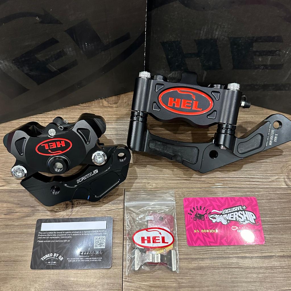 XMAX V1 V2 V3 ORIGINAL HEL FRONT 4POT CALIPER REAR 2POT SIAP BRACKET ...