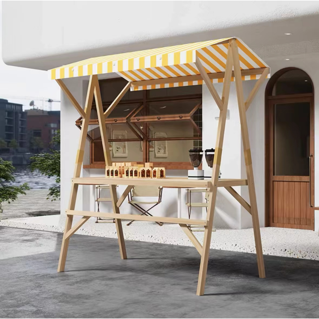 Ready Stock💓💓Solid wood folding table internet celebrity booth display ...