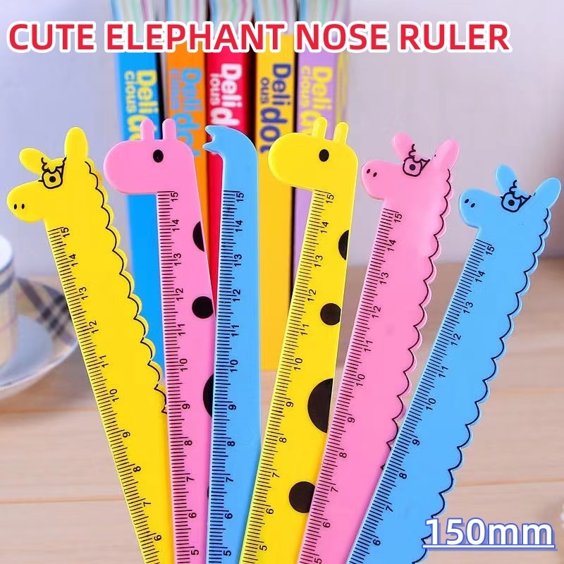 Cartoon Kids Animal Ruler Pembaris comel kanak-kanak Alat tulis Cute ...