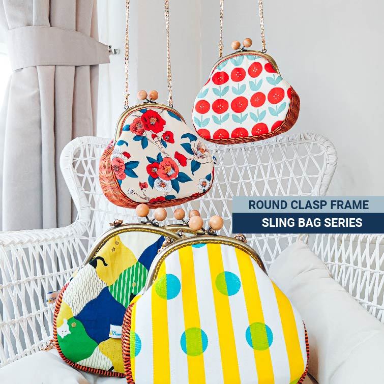 Clasp Frame Bag | Sling bag | Round Frame | Beg Clasp Frame Bulat | Beg ...