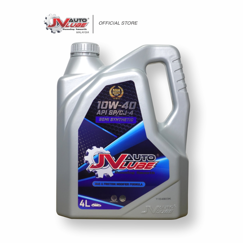 JV AUTO LUBE ENGINE OIL SEMI SYNTHETIC 10W-40 API SP/CJ4 (4LITER) 10 ...
