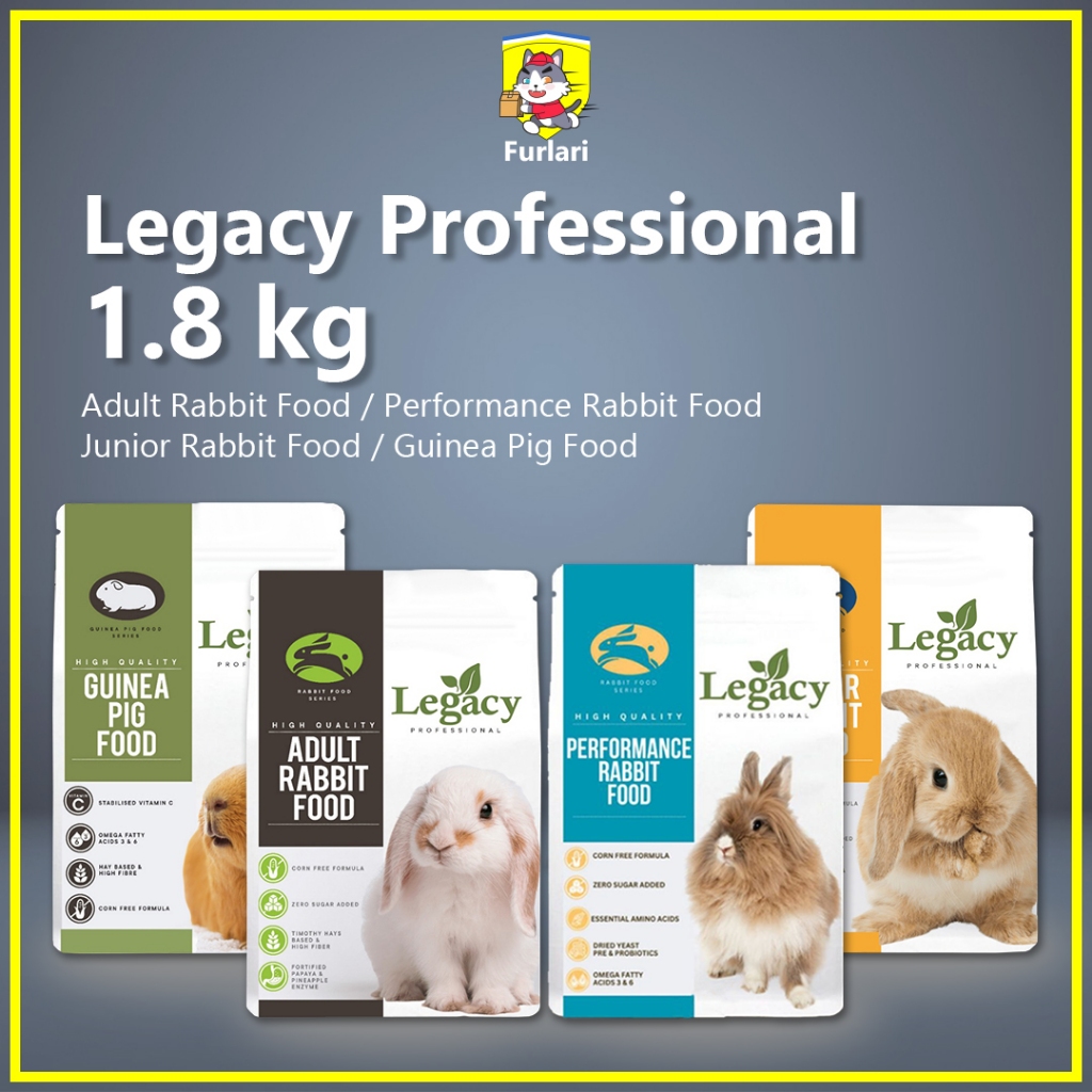 Legacy Professional 1.8 kg Adult / Performance / Junior Rabbit Food ...