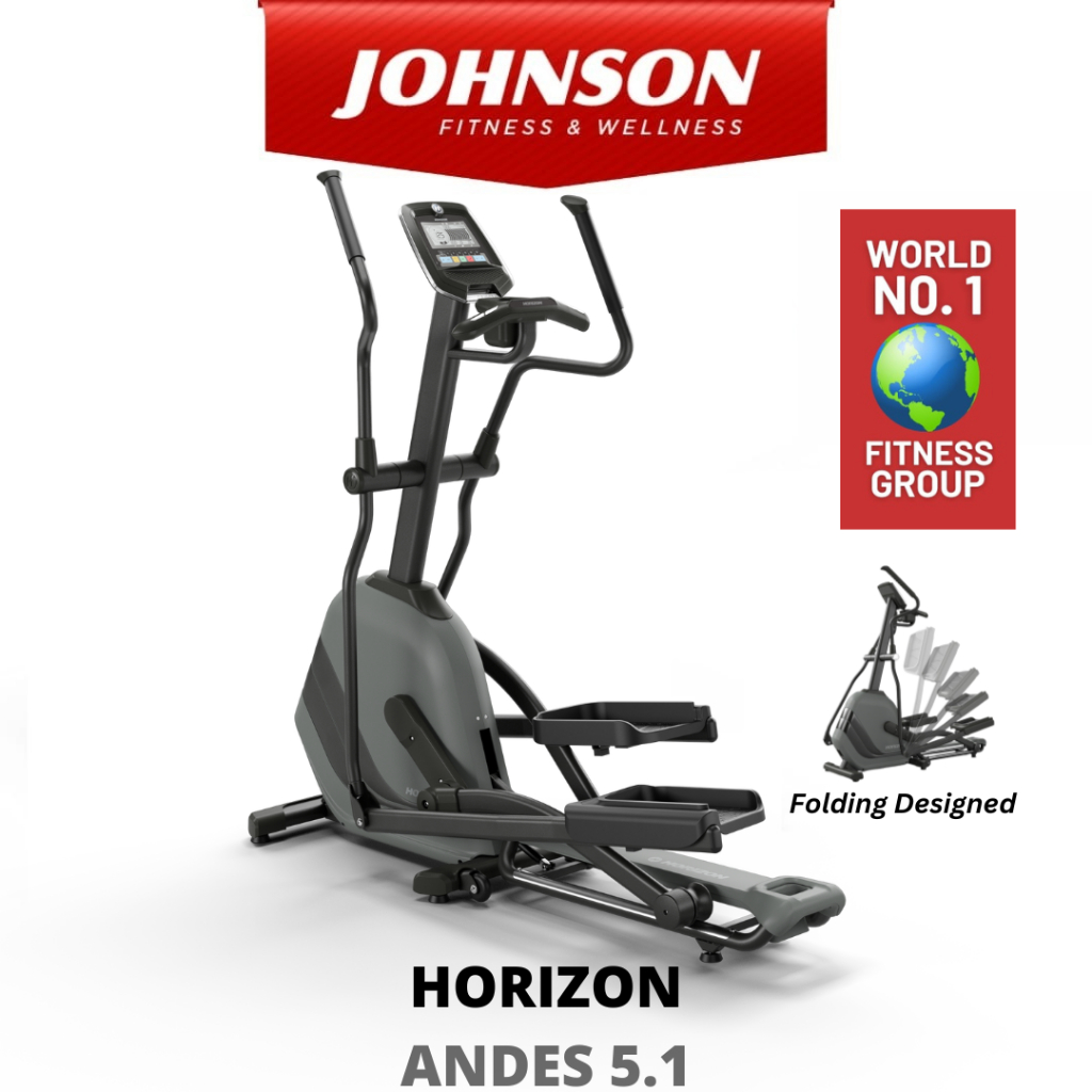 Johnson Fitness Horizon Andes 5.1 Elliptical Trainer Upgraded from Andes 3.1 Shopee Malaysia