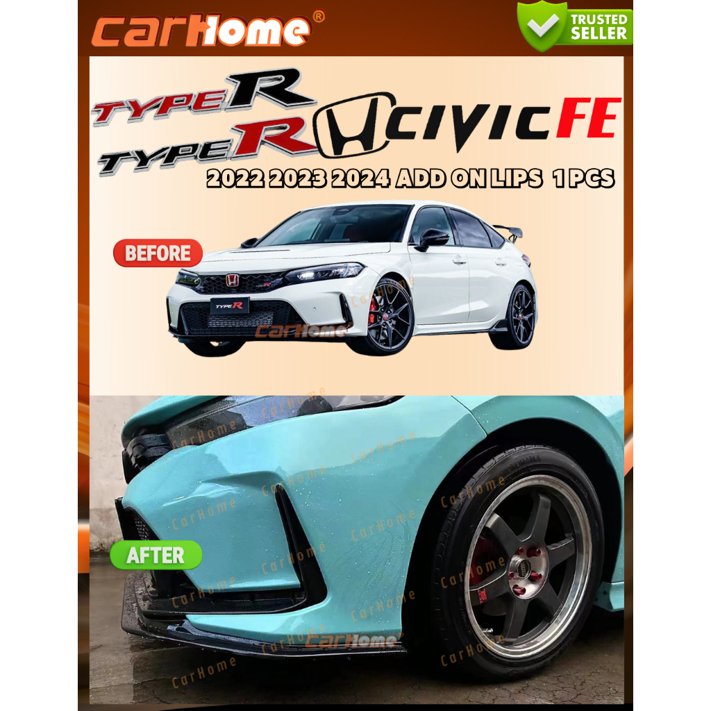 Honda Civic FE FL5 2022 2023 Lips Hadapan Type R Thai Look / Honda ...