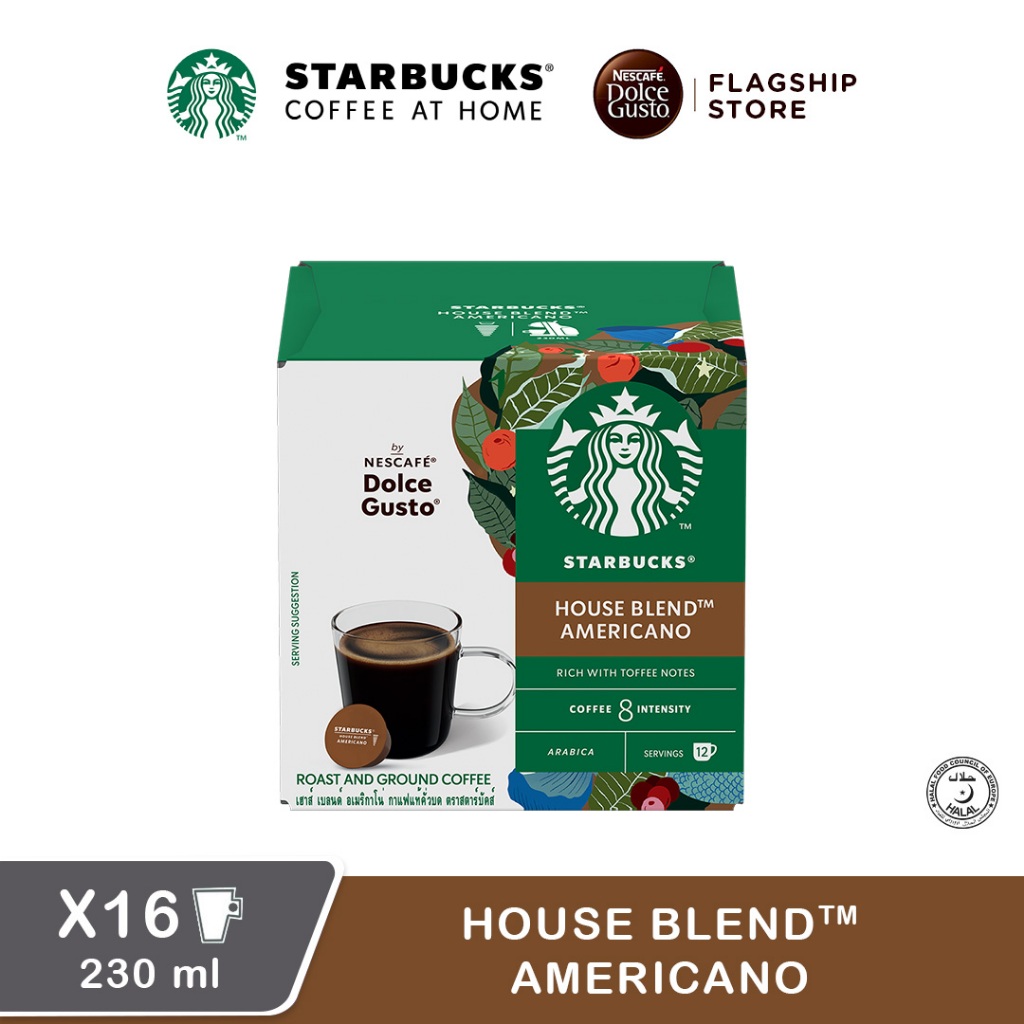 Starbucks® House Blend By NescafÉ® Dolce Gusto® Medium Roast Coffee Capsules 12 Servings