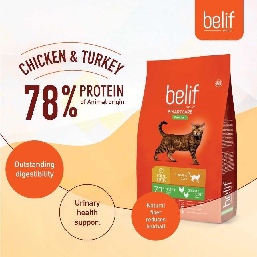 Belif Premium Adult Chicken & Turkey Cat Food 7.5kg Shopee Malaysia