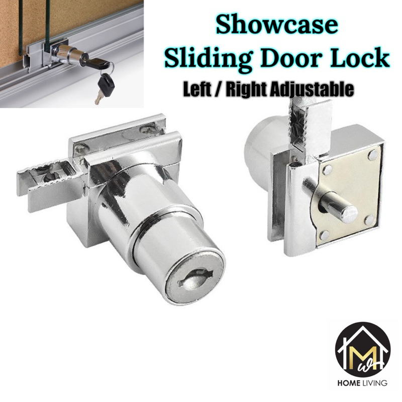 【Glass showcase Sliding Lock】Glass cabinet lock kunci almari gelongsor ...