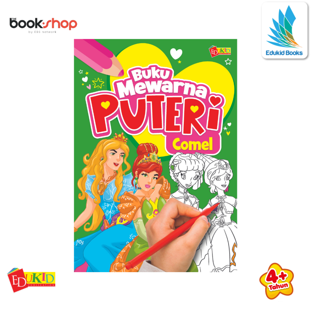 Buku Mewarna - Buku Mewarna Puteri Comel - Buku Mewarna Kanak Kanak ...