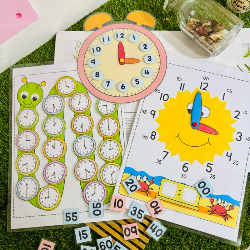 105 Time Learning ·时间学习】Quiet Book｜Busy Book｜Montessori Early Learning ...