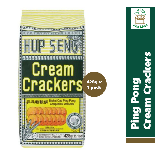 (Halal) Hup Seng Cream Cracker Cap Ping Pong (428g) | Shopee Malaysia