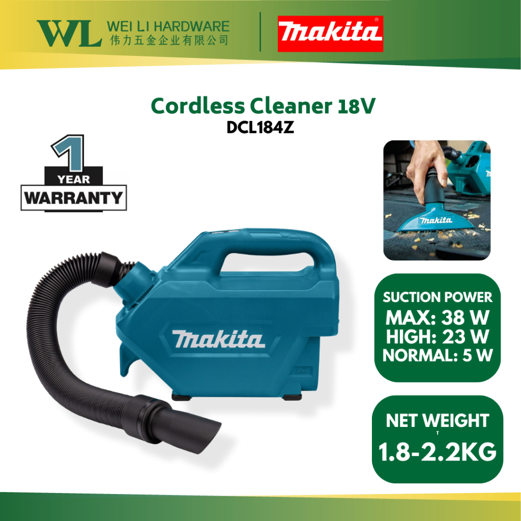 Makita DCL184Z 18V Cordless Cleaner / car vacuum wireless makita vacuum