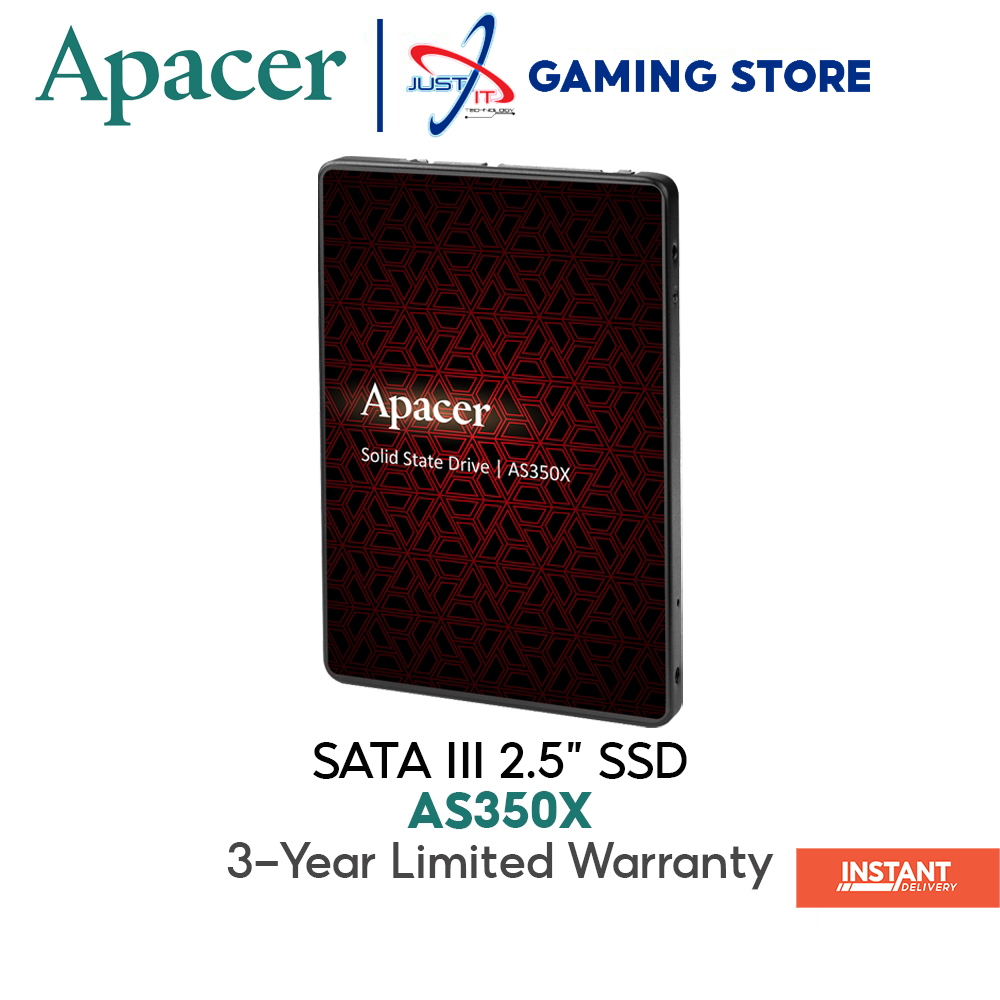 APACER AS350X SATA III 2.5" SSD ( 128GB / 256GB / 512GB / 1TB / 2TB ...