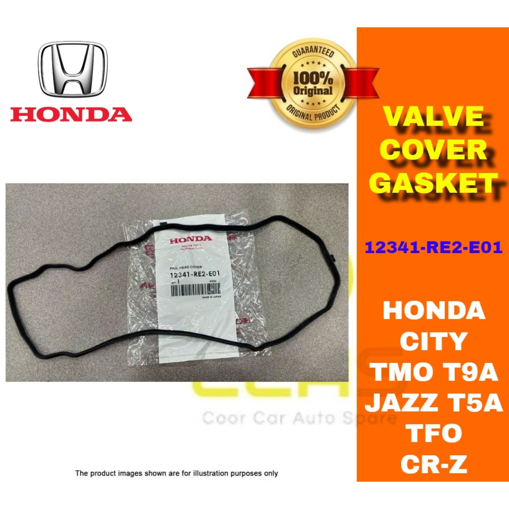 HONDA VALVE COVER GASKET 12341-RE2-E01 HONDA CITY TMO T9A JAZZ T5A TFO ...