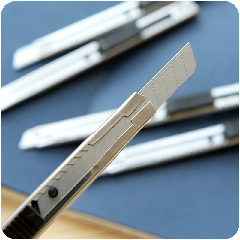 Metal Retractable Cutter knife Art Knife Cutting Paper Cardboard Office ...