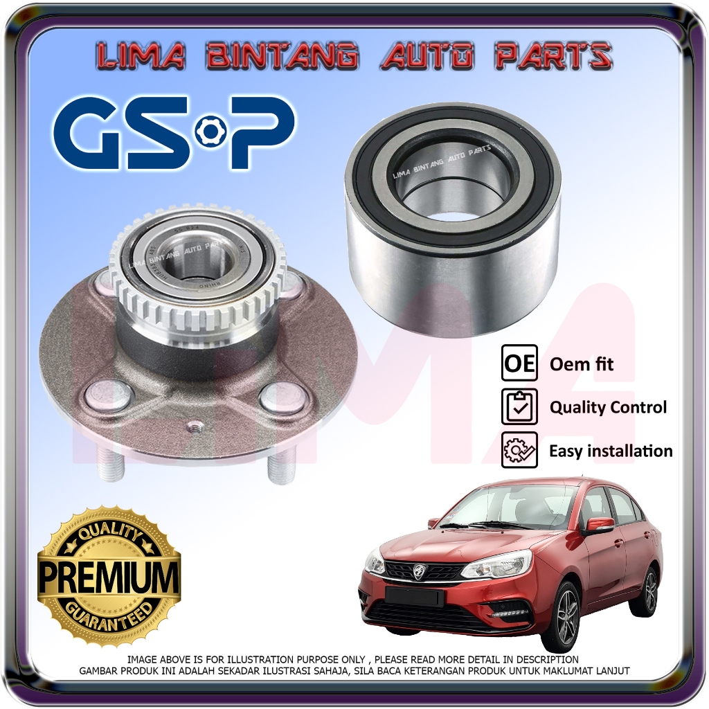 Proton Saga VVT Front Pump Bearing / Rear Wheel Bearing Hub Assy GSP ...