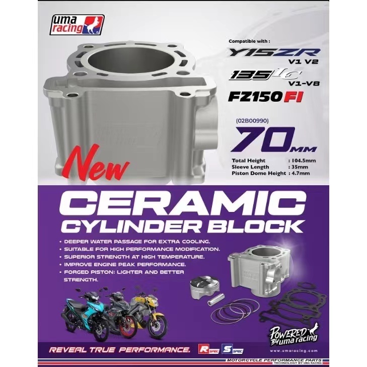 Y15 Y15ZR Y16ZR LC135 Y16 NVX155 NVX 155 RS150 RS VARIO 150 58MM 62MM ...