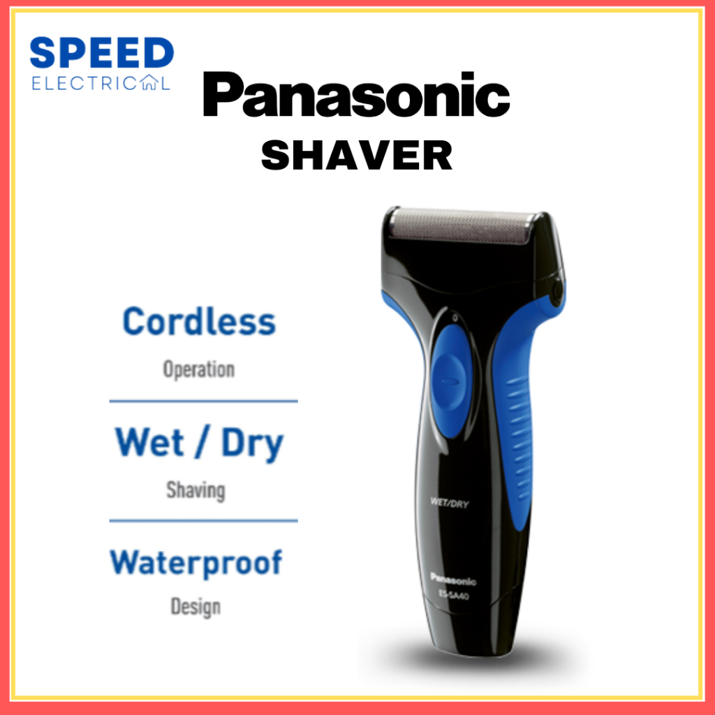 PANASONIC RECHARGEABLE SHAVER ES-SA40-K453 SINGLE BLADE WET AND DRY 胡须刀 ...