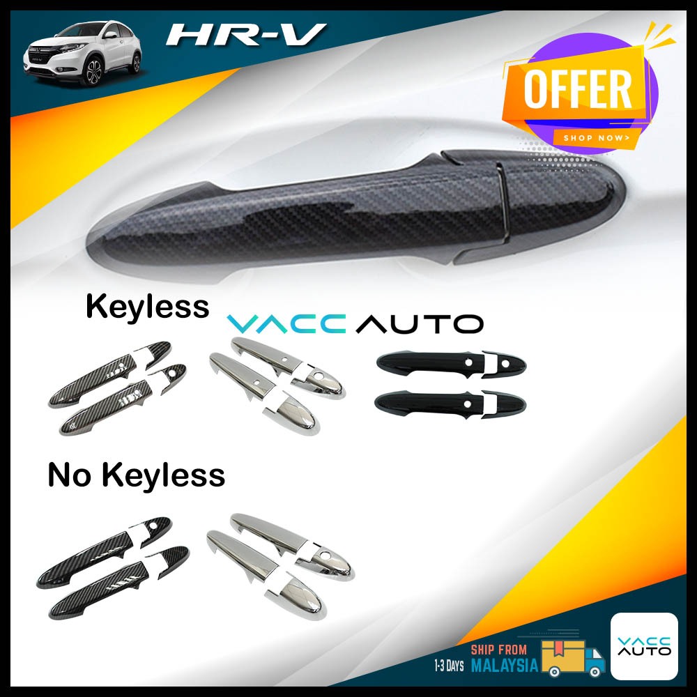 Voor Honda HR-V Chrome & Carbon Instaplijsten Scratch Guard S.Steel