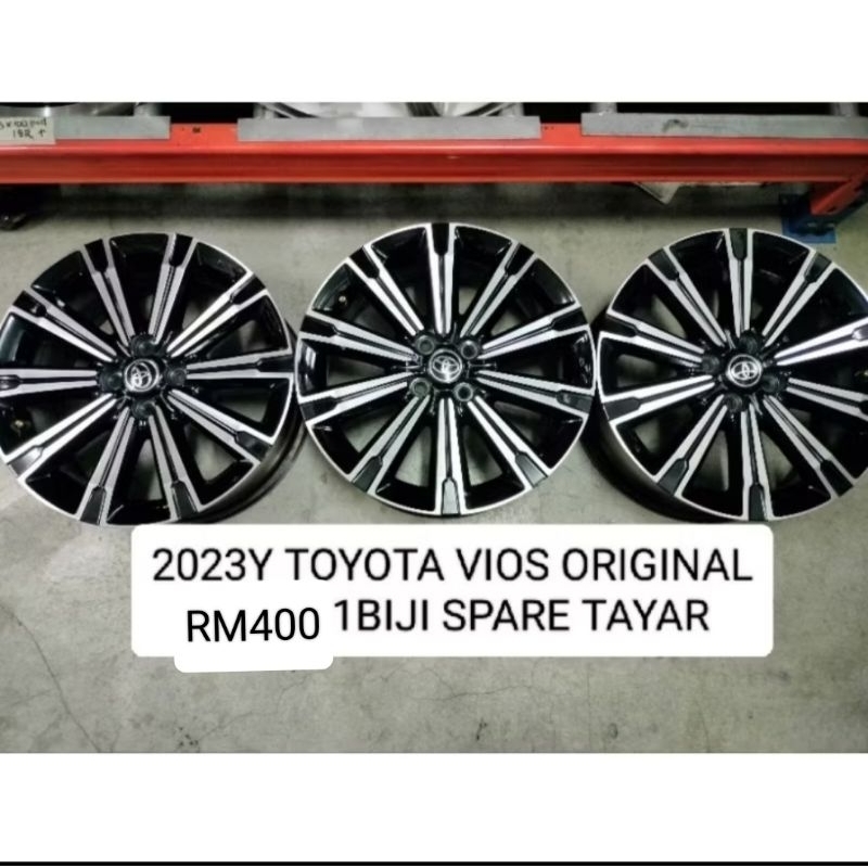 USED SPORT RIM 17 INCH ORIGINAL TOYOTA VIOS 2023Y MODEL RM400 1BIJI 4PC ...