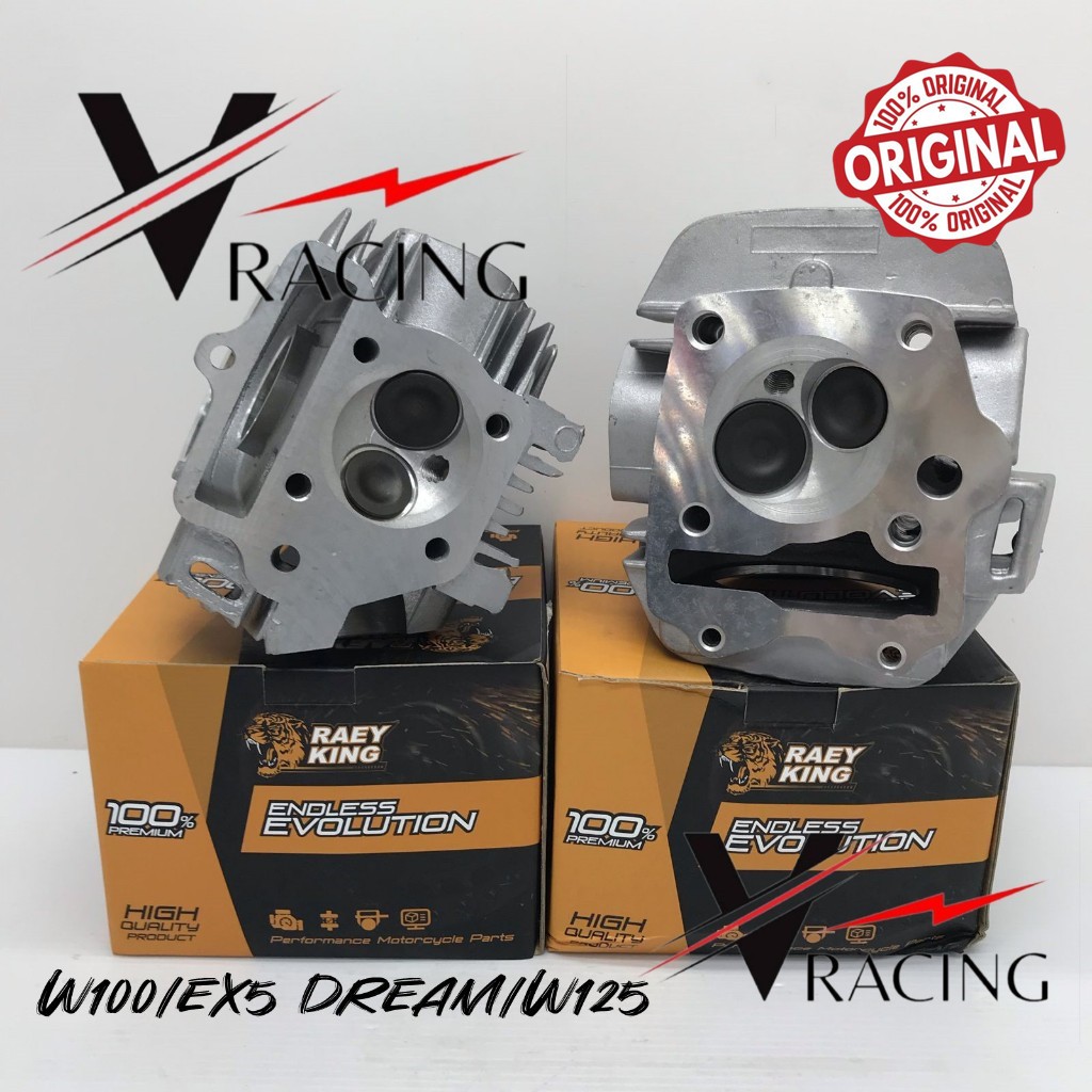 Raey King Cylinder Head Racing EX5 DREAM/W100/W125 (23/27mm, 24/28mm,27 ...