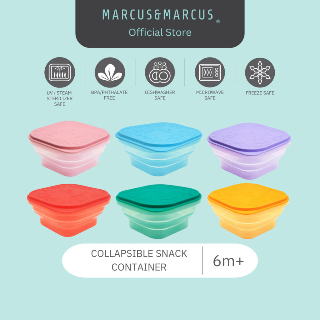 MARCUS & MARCUS Collapsible Snack Container 6M+ | Shopee Malaysia