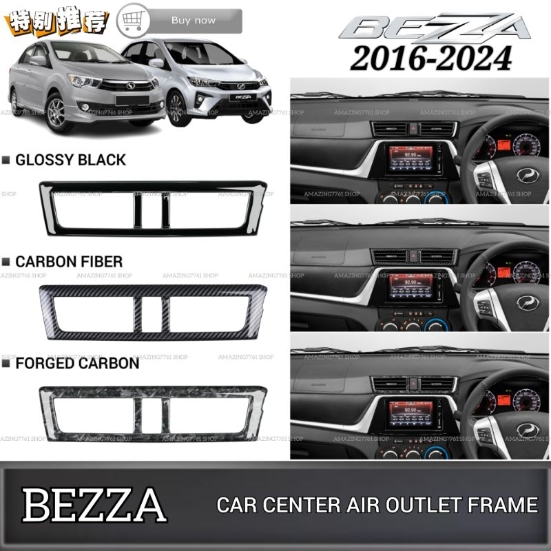 AMAZING PERODUA BEZZA 2016-2024 DASHBOARD CENTER AIR OUTLET FRAME COVER ...