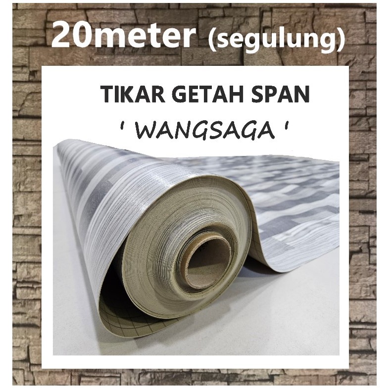 TIKAR GETAH Span,lebar 6kaki,tebal 1mm, 20meter segulung WANGSAGA/ PVC ...