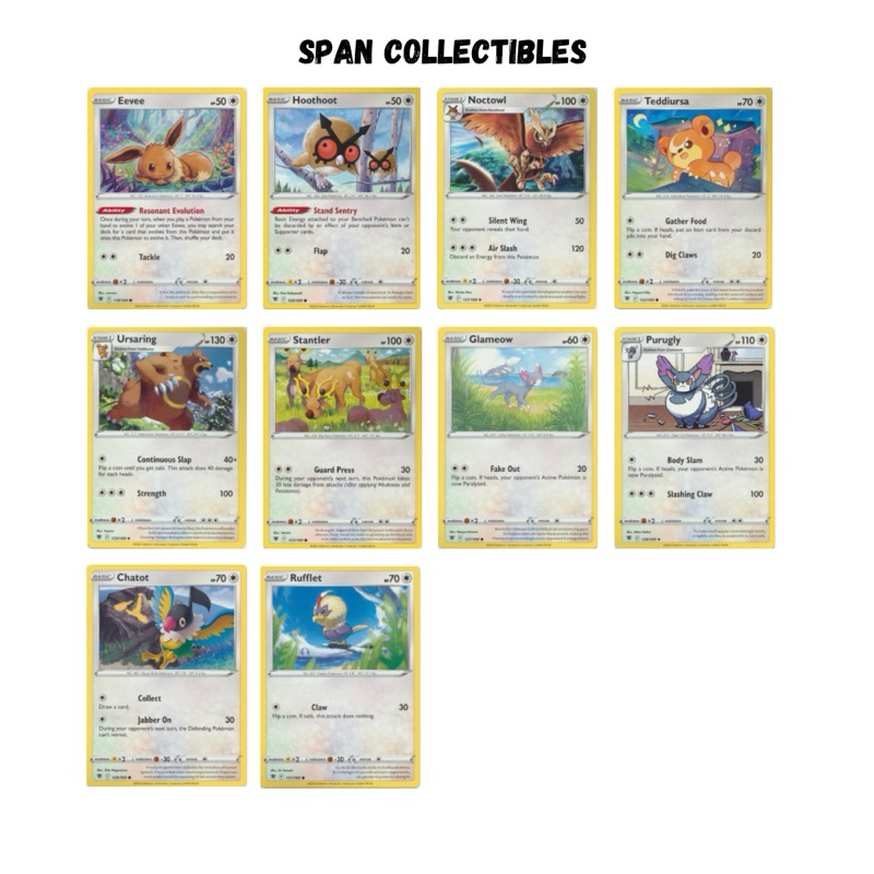 Pokemon TCG - Sword & Shield | Astral Radiance | Normal Pokemon Common ...