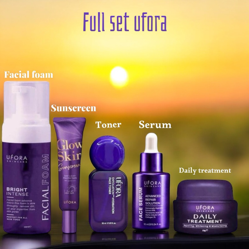 SKINCARE UFORA FACIAL FOAM & DAILY TREATMENT CREAM | Shopee Malaysia