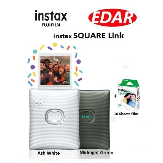 Fujifilm INSTAX SQUARE Link Smartphone Printer Easy Continuous