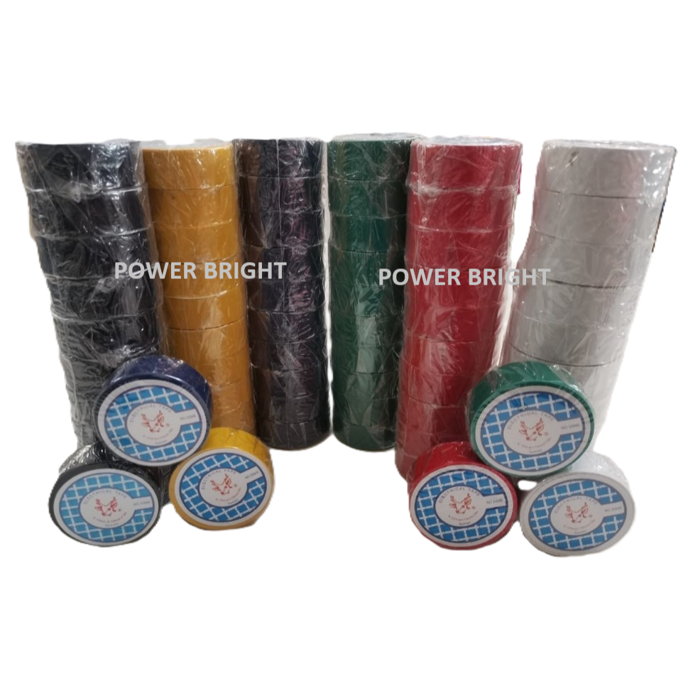 DEER TAPE ELETRICAL TAPE 0.13MMx18MMx5M BLUE/YELLOW/BLACK/GREEN/RED ...