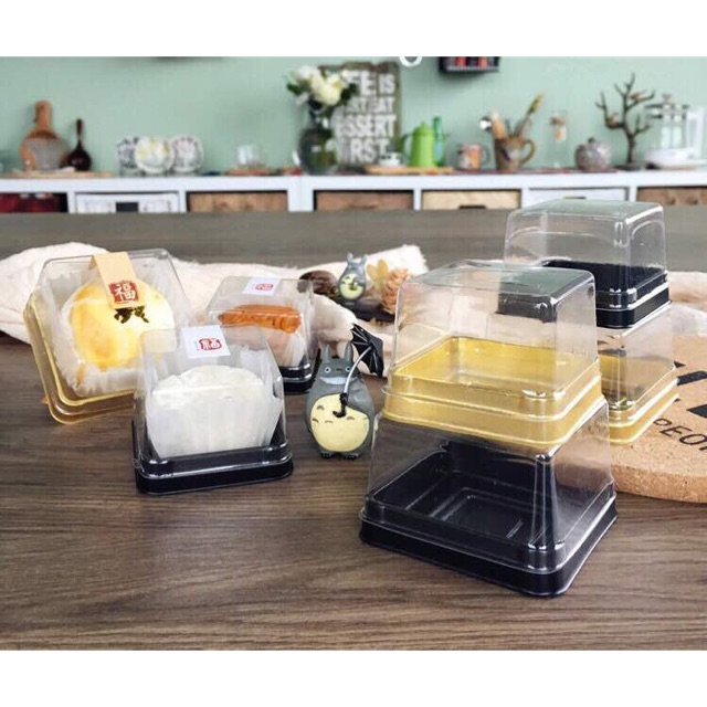 OPB-24 (50pcs) Plastic Hari Raya Kuih Cookie Mooncake Tray / Box With ...