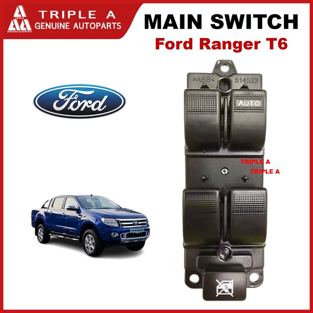 [ TRIPLE A ] Ford Ranger T6 (16 Pin) Power Window Main Switch, Master ...