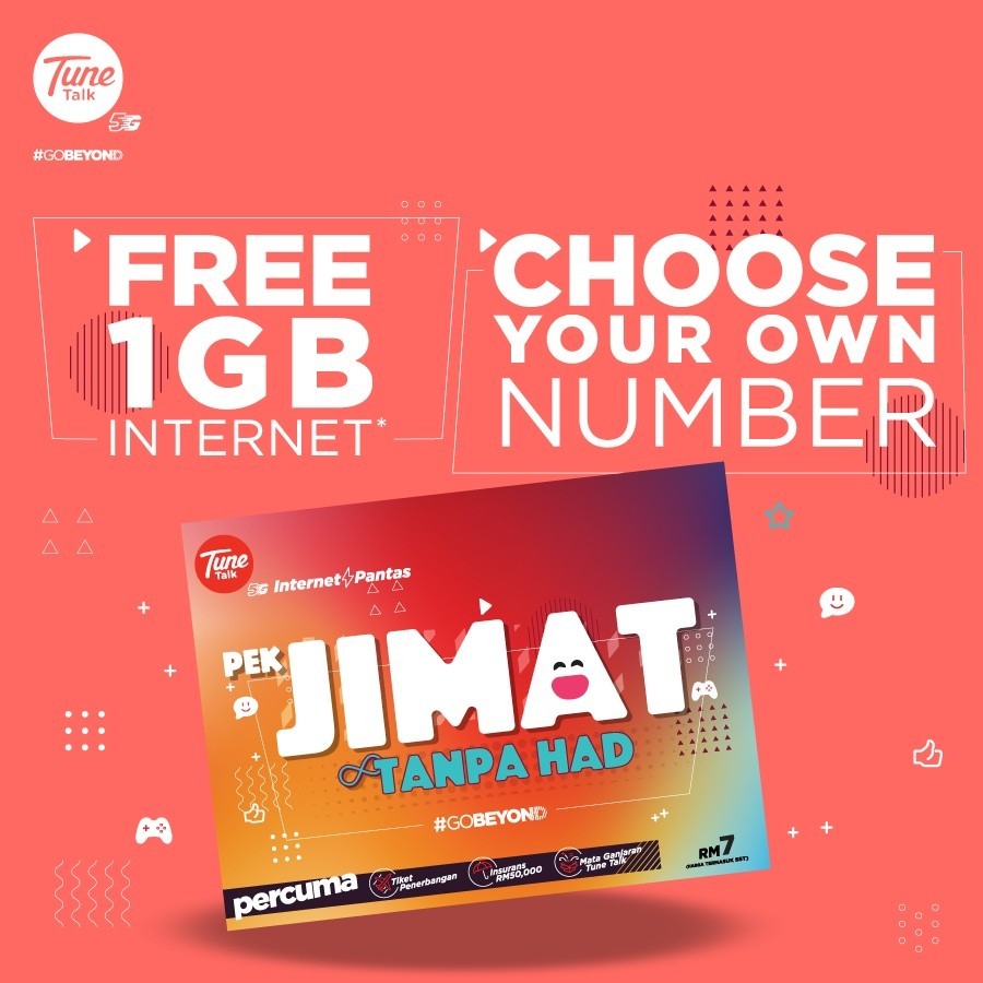 Tunetalk Epik Plan 4G/5G COVERAGE CELCOM DIGI - SIMKAD UNLIMITED DATA ...