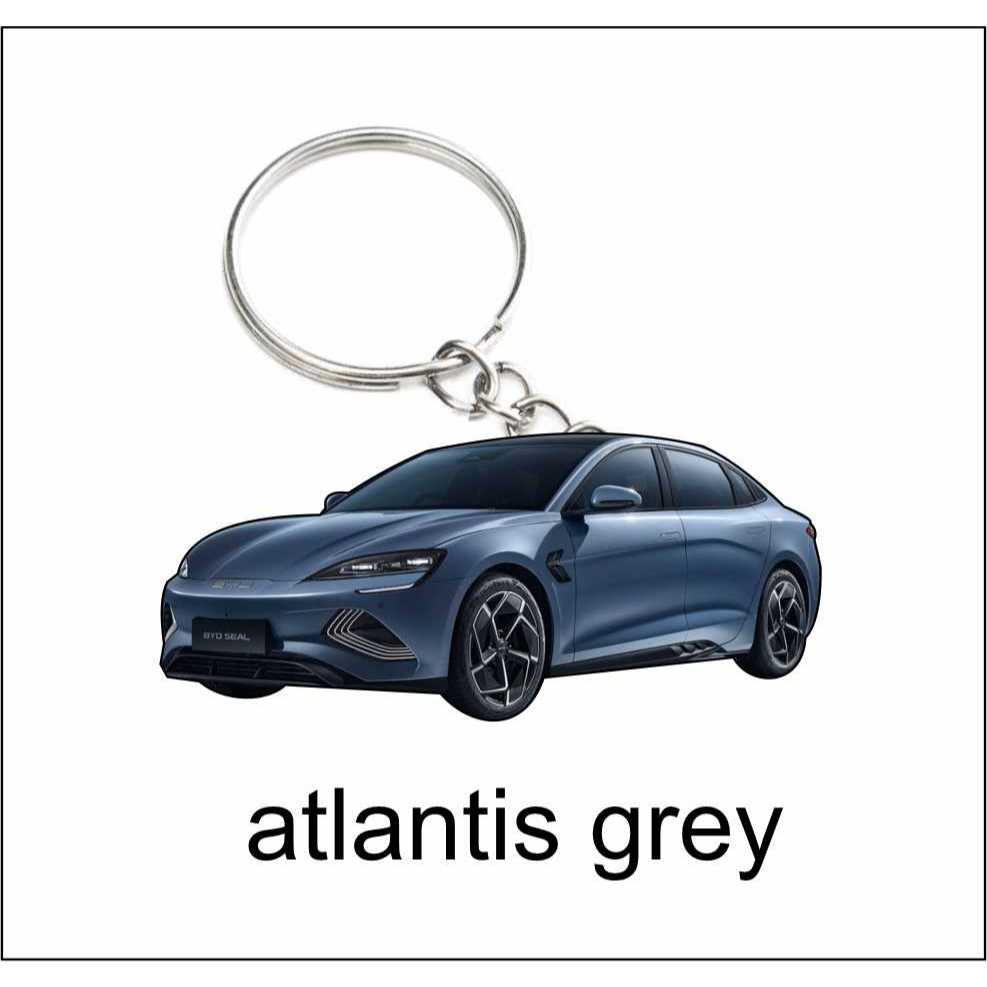byd seal black black white grey 2d keychain | Shopee Malaysia