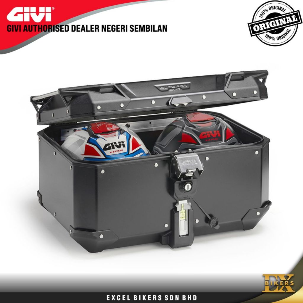 GIVI BOX TREKKER OUTBACK EVO SMART 58/GIVI TOP BOX/ALUMINIUM BOX/58 ...