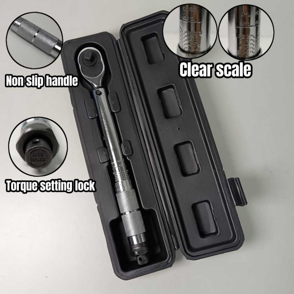 3/8" (19-110Nm) Torque Ratchet Head wrench Socket Drive 3hun click ...