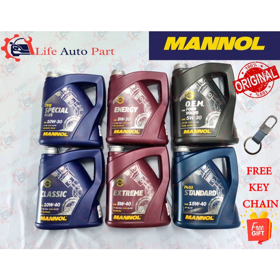 MANNOL ENGINE OIL10W30 10W40 5W30 5W40 5W20 0W20 15W50 15W40 SYNTHETIC ...